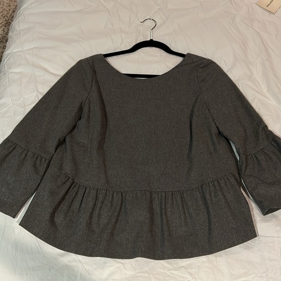Sezane Tavia Top. Grey. Size 36/US 4 - Picture 3 of 6